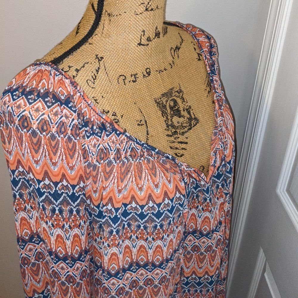 Flowy printed blouse - Picture 2 of 6